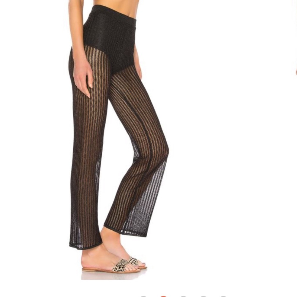 REVOLVE LPA Black Crochet Pants - Picture 2 of 4